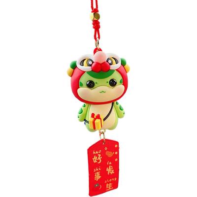 Car Rearview Pendant Chinese Snake Year Rearview Pendant Traditional 2025 Year Of The Snake Hangable Pendant Creative Auto
