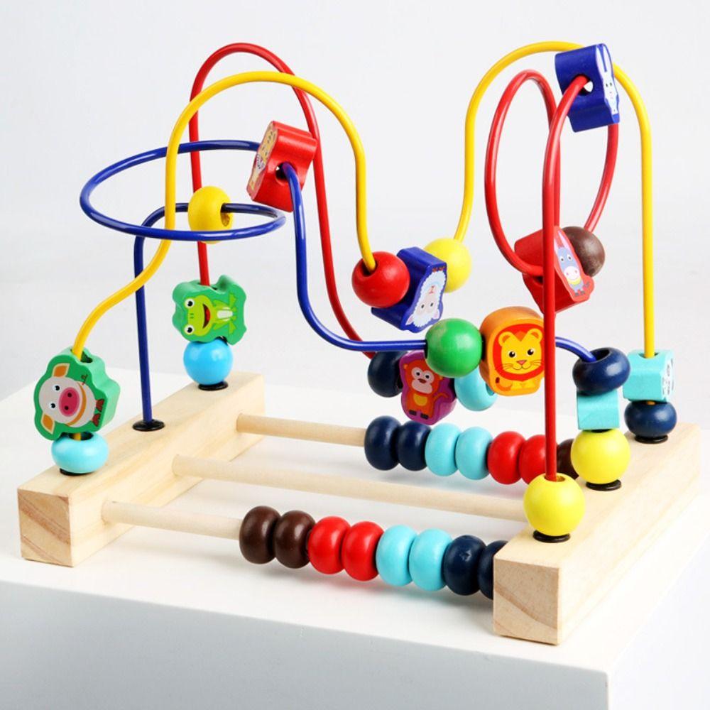 Math Puzzle Bead Maze Colorful Animals Early Education Toys Educational Toys  Baby Toddler