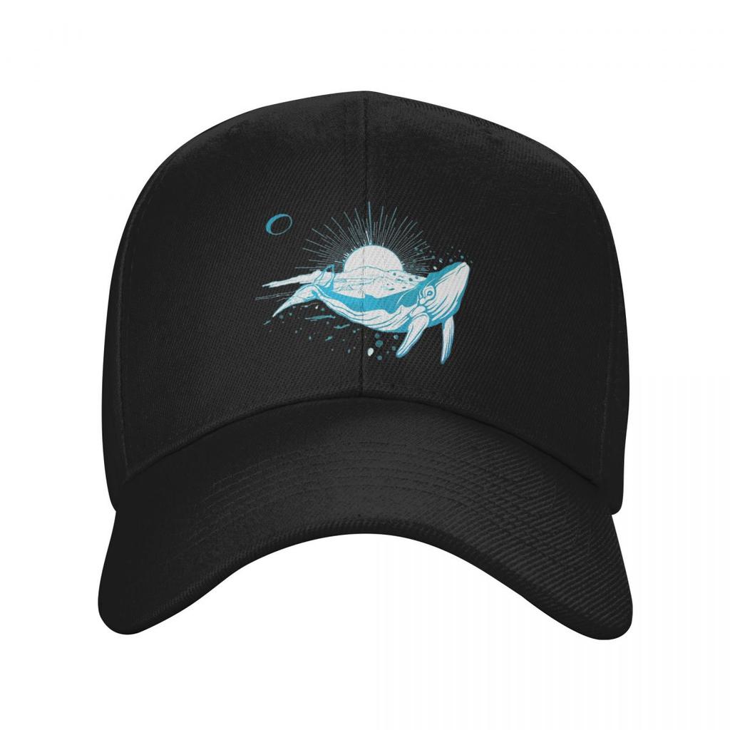 Cartoon Whale Ocean Animal Sunset Print Baseball Caps Fashion Men Women Hats Outdoor Cap Sports Baseball Hat Casquette