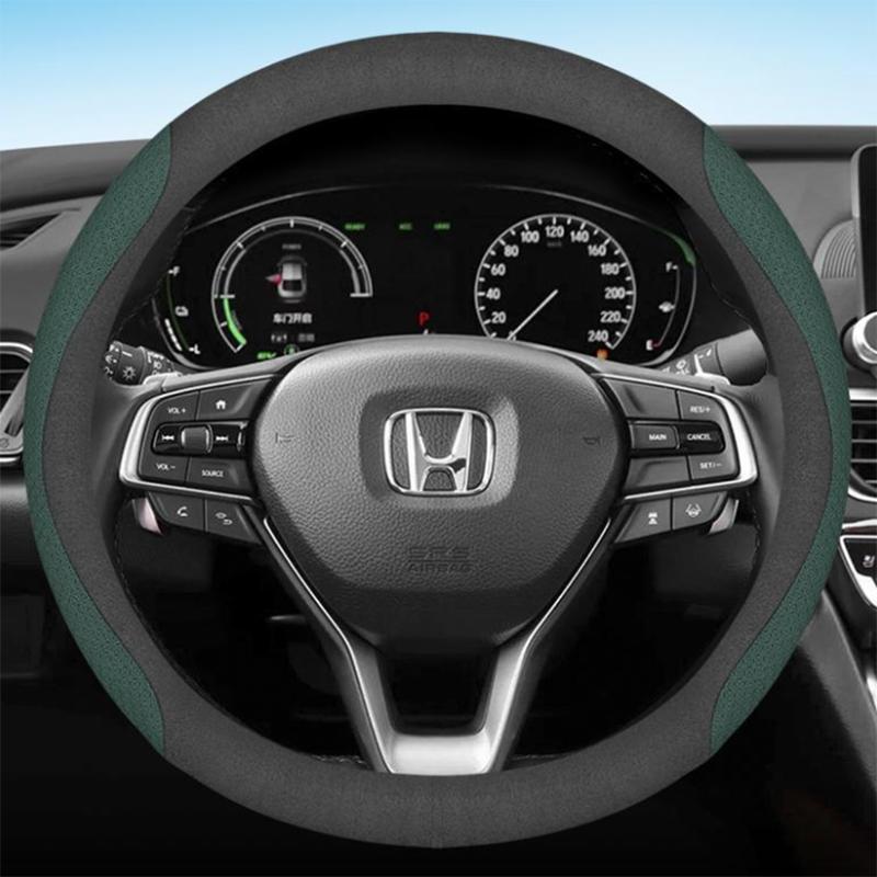 Per Honda CIVIC 2011 - 2015 2016 2017 Coprivolante per Auto Antiscivolo 11 colori Pelle 36cm Accessori Interni Auto