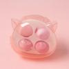 Cat Puff Set of 4 & Case Set