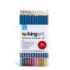 Watercolor Pencils Set 24 Count Vibrant Pigments Smooth Blending Durable Cores Art Supplies Drawing Painting Tools All Ages