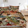 3pcs Anime Kimono Geisha Comforter Set with One Quilt Cover and Two Pillowcases (No Core) - Home Decor, Festival Gift, Polyester Fabric, Anime Cartoon