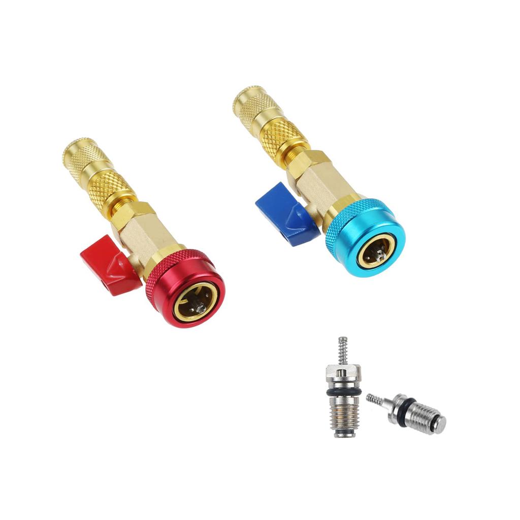 R134a R12 Valve Core Remover Installer Car Air Conditioning Valve Core Quick Remover Installer High Low Pressure Repair Tool