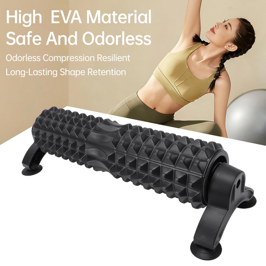 Roller Muscle Relaxation Support Foam Roller Triangle Design for Deep Tissue Relax Durable PVC Material Black