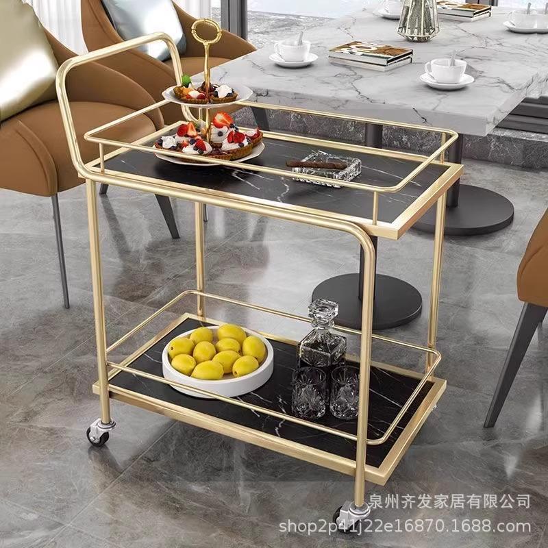 Europäischer Stil Servierwagen: Hotel Weinkarren für Speisesaal, Hot Pot, Bar, Restaurant, KTV & Kuchenlieferung