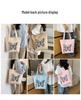 Women's Retro Butterfly Print Canvas Shoulder Bag - Stylish, Artistic, Large Capacity for Beach & Casual Use