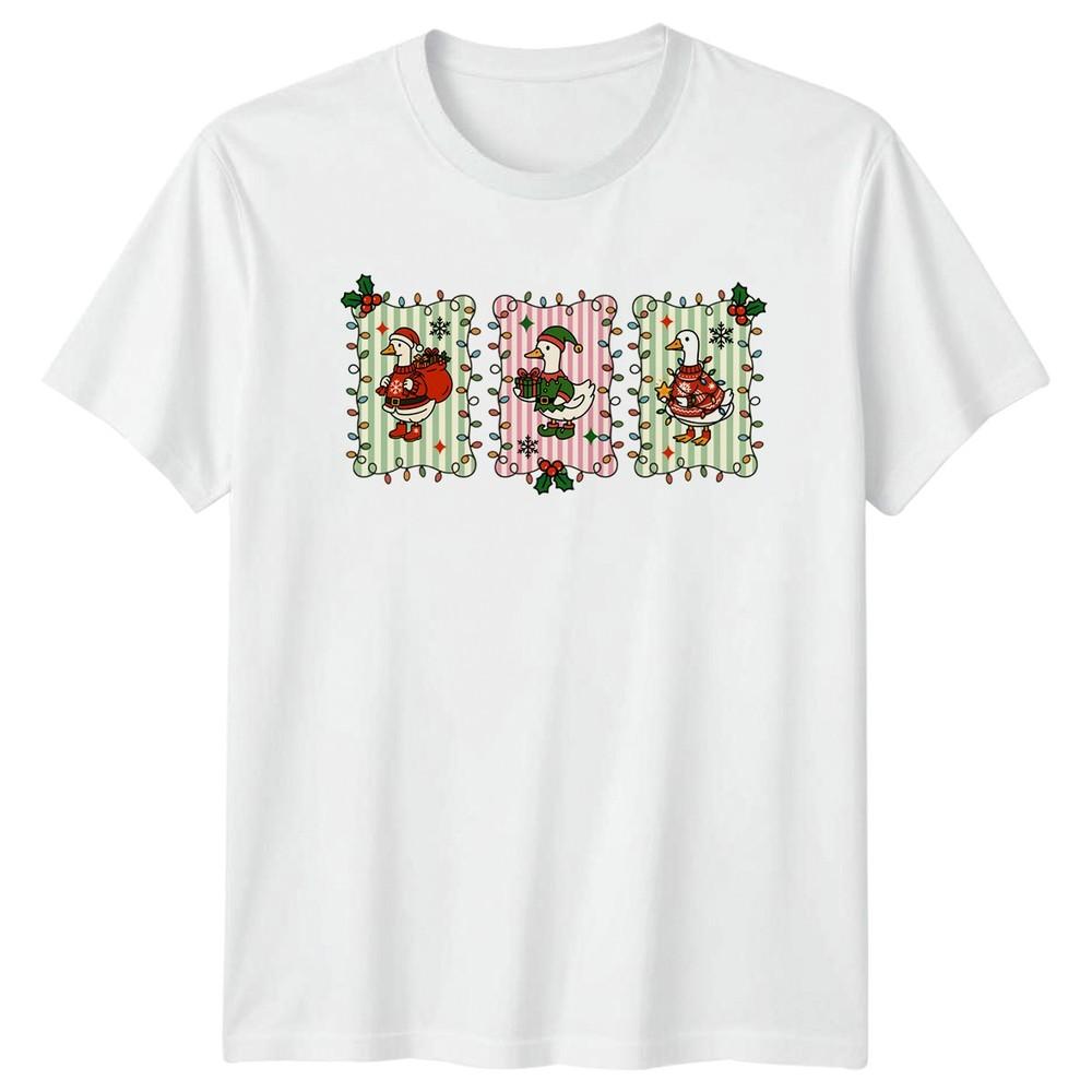 Christmas Holiday Ducks Unisexs Unisexs TShirt Festive Graphic Tee S