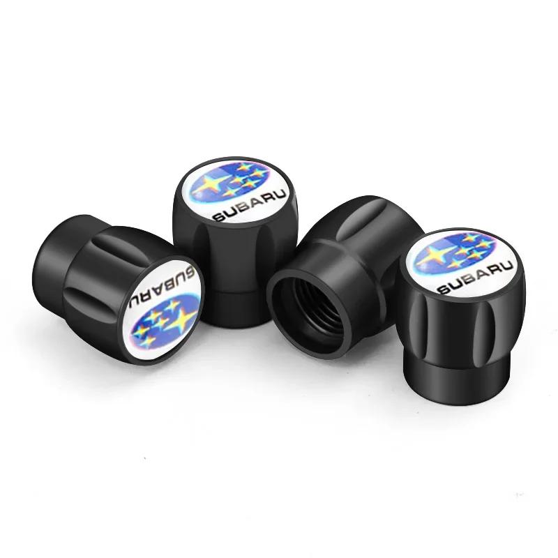 4PCS Car Tire Valve Caps Wheel Stem Air Covers Decoration for Subaru STI XV WRC WRX BRZ FORESTER IMPREZA LEGACY OUTBACK Y17