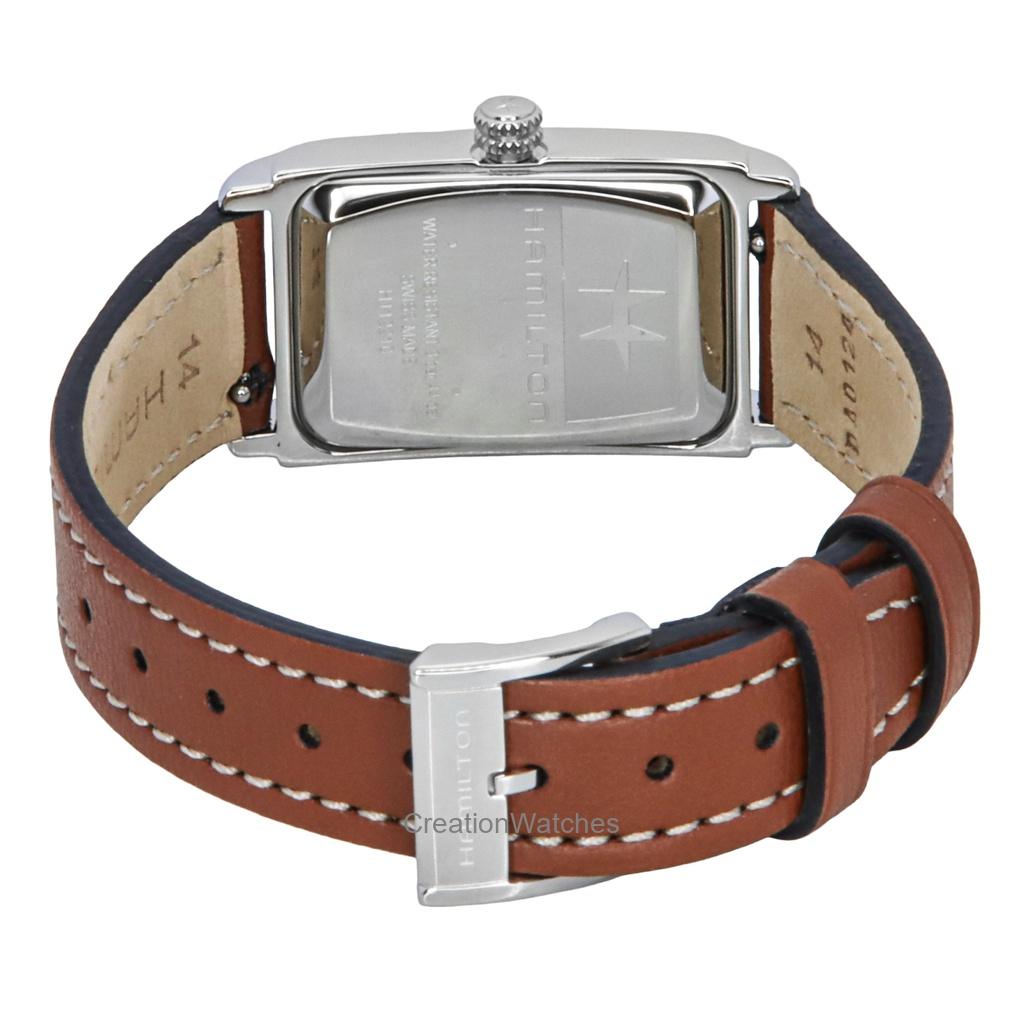Hamilton American Classic Ardmore Lærreim Sølvskive Kvarts H11221550 Unisex Klokke