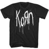 Korn Drip Logo T Shirt Mens Rock and Roll Music Classic Band Tee New Black