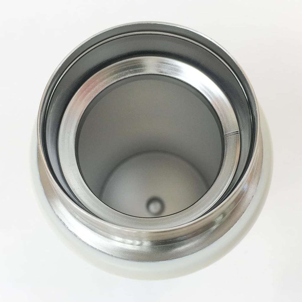 Greeting Life Stainless Steel Coco Friends Coco-chan Bottle, Slim, One-Push, 350ml, White, RYL-1046,