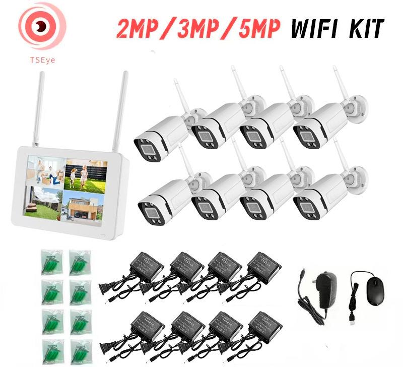 Wireless WiFi NVR Kit with Screen Display for Monitoring