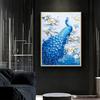 5D DIY Round Diamond Painting Animal Diamond Embroidery Peacock Cross Stitch Kit Rhinestone Mosaic Picture Home Decoration Gift