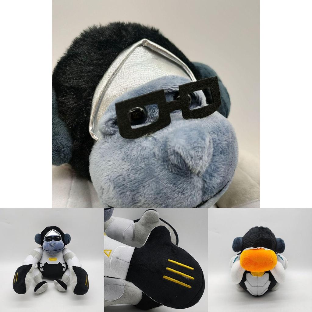 Jumbo Overwatch Winston Plush Toy Gorilla Doll Xmas Birthday Gift 26*23cm