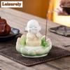 Lotus Little Monk Incense Holder Mist Smoking Steamers Incense Burners Aromatherapy Censer Tea Ceremony Supplies Decoration Gift