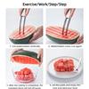 304 Stainless Steel Watermelon Cutter, Kitchen Accessories Fruit and Vegetable Slicer, Core Fruit and Vegetable Tool Clip.