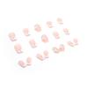 Pure Desire Pink Wear Nail Three-Dimensional Camellia Pearl Chain Girl Next Door Manicure Finished Nail Nails