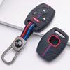Key Fob Cover for Honda Accord Civic CR V CR Z with Keychain Anti-Scratch Surface Shockproof Structure Soft Grip Texture Easy Install