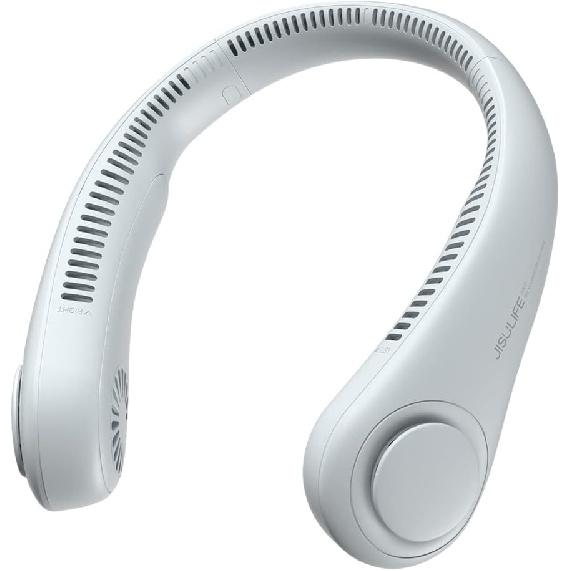 

Портативный шейный вентилятор JISULIFE, безлопастной вентилятор с функцией громкой связи, портативный персональный вентилятор с питанием от батареи, 4000 мАч, безлистовой, перезаряжаемый, дизайн гарнитуры, 3 скорости