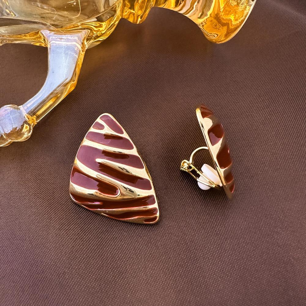 Vintage Französische Ohrclips mit ovalen Perlen für nicht-durchstochene Ohren