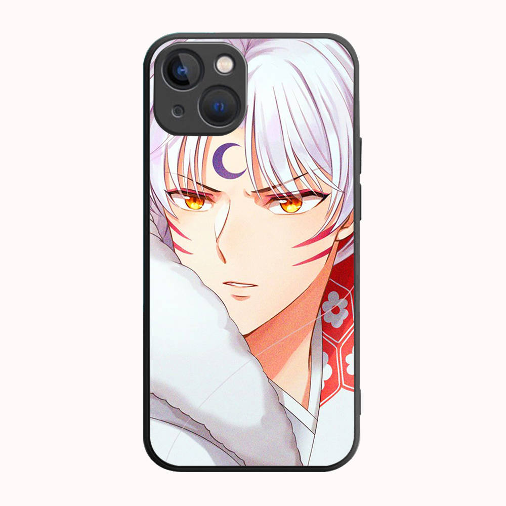 B-3 Inuyasha Black Case for Samsung S24 S23 S22 S21 S20 FE S10 Lite Ultra S7 S8 S9 Plus A05S A11 A12 A13 A15 A22 A24 A25 A32 A52 A71 5G