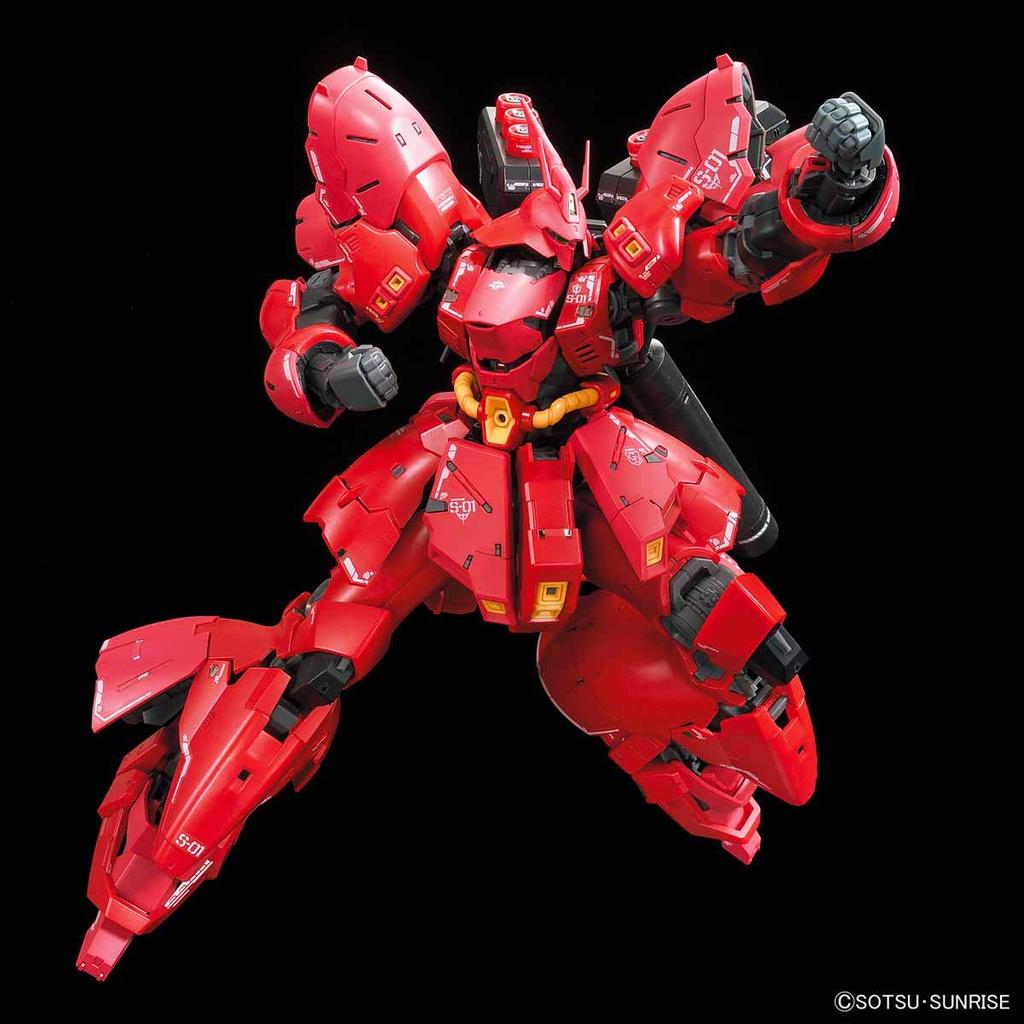 RG Mobile Suit Gundam Counterattack Sazabi Scale Plastic Model Kit Char's 1/144 Pre-colored