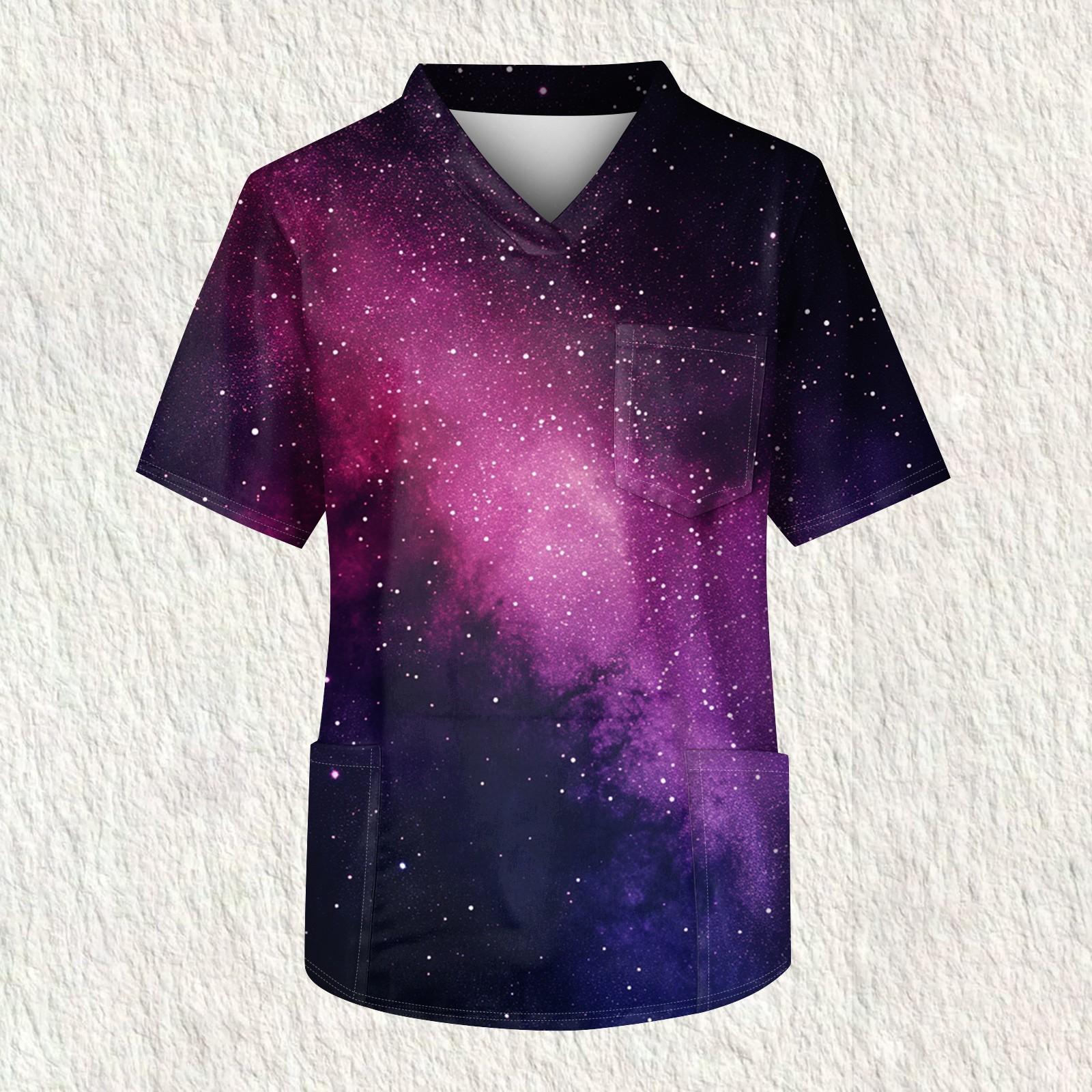 

Мужская рабочая блузка с короткими рукавами и v-образным вырезом с принтом, топ с нагрудным карманом XXXXL