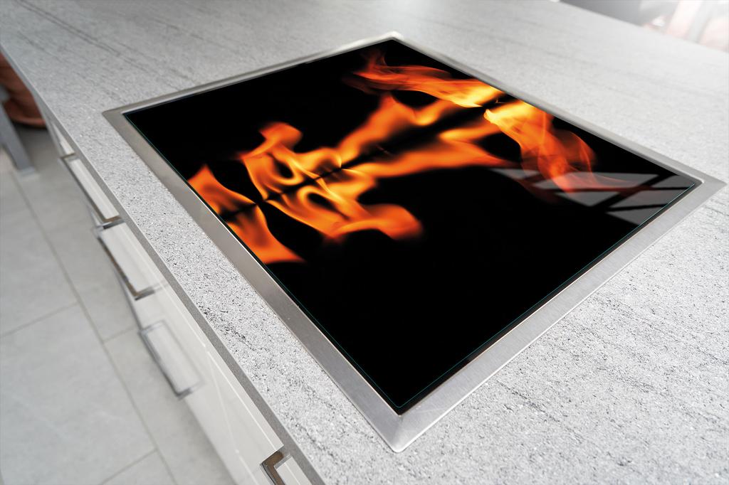 GLASSCHNEIDEBRETT 52x30 FEUER