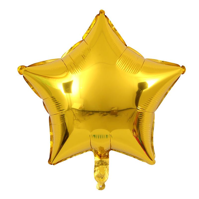 18" Heart and Star Foil Balloons for Weddings and Birthdays