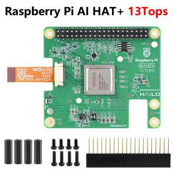 Raspberry Pi PCIe M.2 HAT with Hailo8 AI Kit for Pi5 (13/26 TOPS)