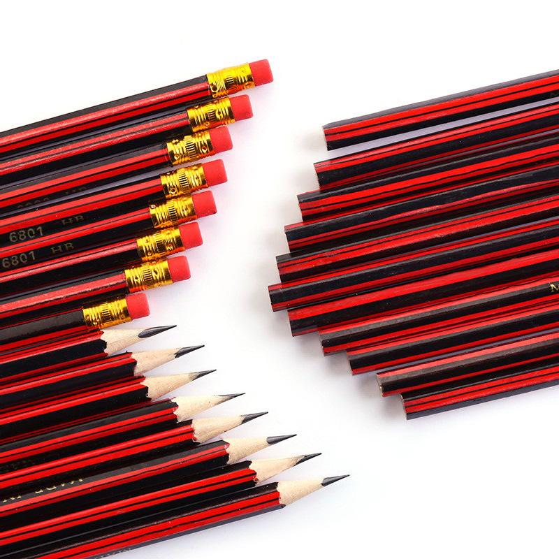 Hexagonal HB Sketching Pencils with Eraser for Primary School Students - Ideal Children's Prizes and Study Stationery