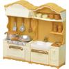 Sylvanian Families EPOCH Kitchen Set with Stove and Sink for Dollhouse Toys Ages 3 and Up