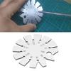 Bevel Angle Gauge Stainless Steel Oblique Edges Protractor for Knife Blade Measuring 15‑120 Degree Bevel Angle Gauge