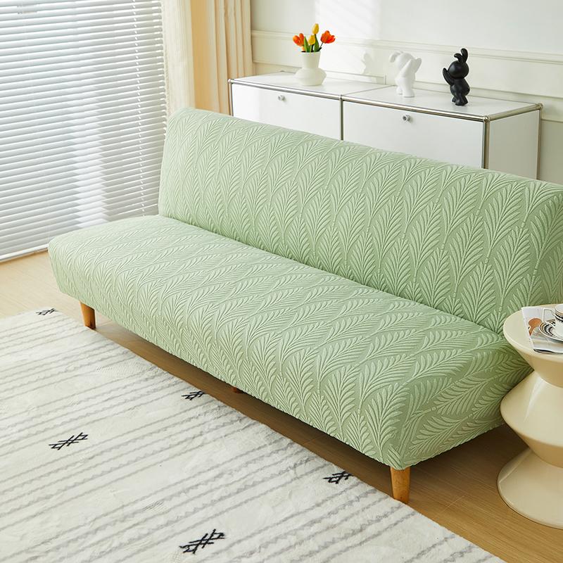 

Универсальный жаккардовый чехол для дивана-кровати, эластичные чехлы для дивана-футона, защита для дивана для детей и домашних животных, легко стирать L(length 195-210cm) зелёный