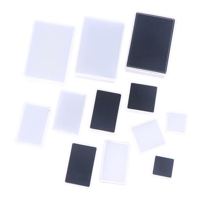 Transparent Diamond Jewelry Display Box With Foam Pad Bare Stone Gem Storage Container Case Glass Beads Organizer Packaging Box