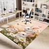 1pc rabbit flowers Carpet Office Rug Outdoor Mat Home Decor Area Carpet Festival Gift Office desk chair carpet