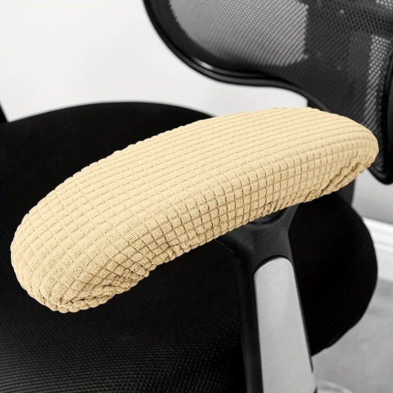2pcs Polar Fleece E-sports Office Armrest Cover Gaming Chair Armrest Slipcovers Office Home Decor (Only Cover Chair Not Included)