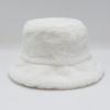 Womens Lamb Velvet Basin Hat Extrathickened Furry Solid Color Warm Winter