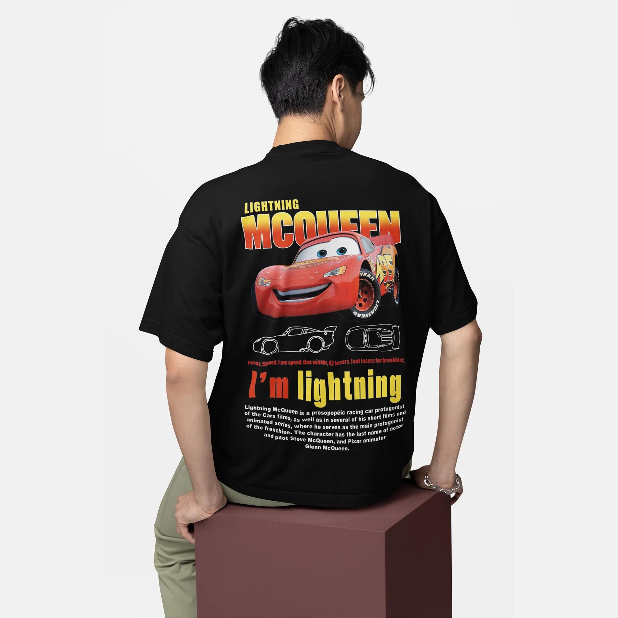 

Мужская футболка, Disney McQueen Мужская с коротким рукавом, 100% Чистый хлопок Повседневная, Спортивная и Модная Уличная Мужская одежда - Мужская S... S разноцветный