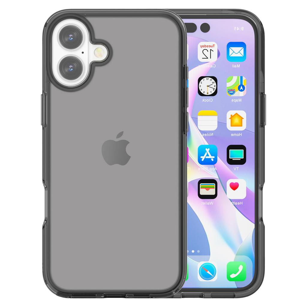 Etui na iPhone 16 PC + TPU Odporne na zarysowania Przezroczyste Etui na telefon