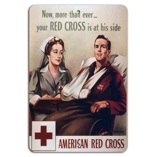 

Always By Your Side American Red Cross SupportAluminumtin sign 20x30cm（7.8x11.8inch）