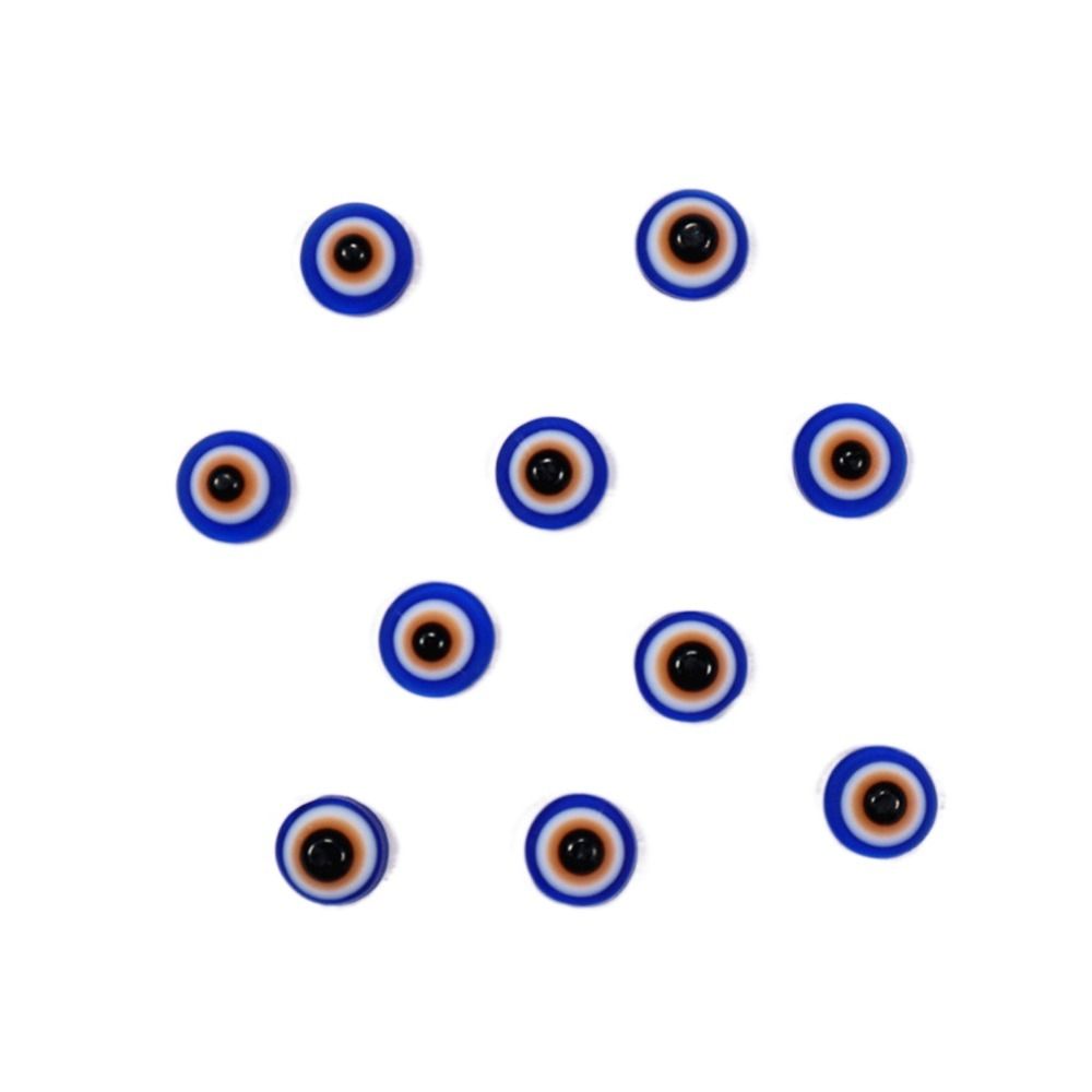 20Pcs Resin Blue Eyes Nail Art Decorations Flat 3D Nail Charms Easy To Apply Women