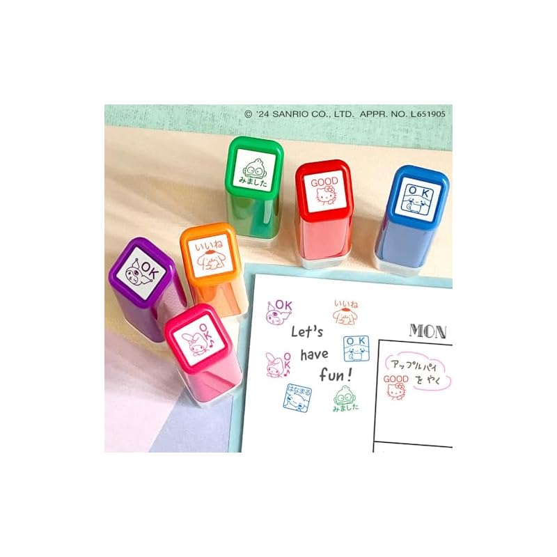 Kodomo No Kao Stamp Sanrio One-Point Self-Inking Stamp Pompompurin/Seen 2414-013