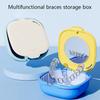 Travel Friendly Dental Appliance Storage Container for Clear Aligners and Retainers Leakproof ABS Materials