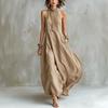Bohemian Summer Off-the-Shoulder Maxi Dress - Women's Elegant Flowing Halter Neck Style