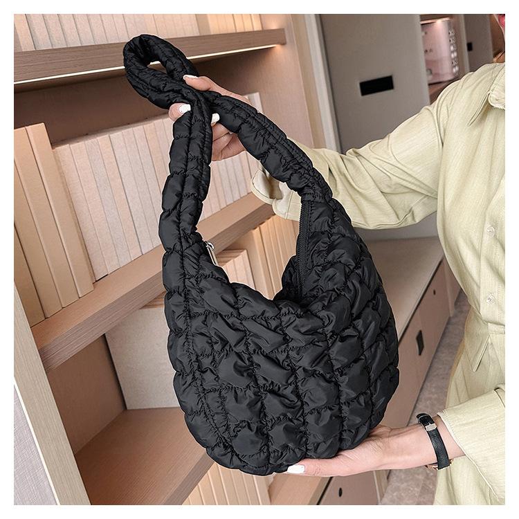 Wolken-Tasche Handheld Daune Große Kapazität Mode Mini Vielseitig Plissierte Unterarmtasche