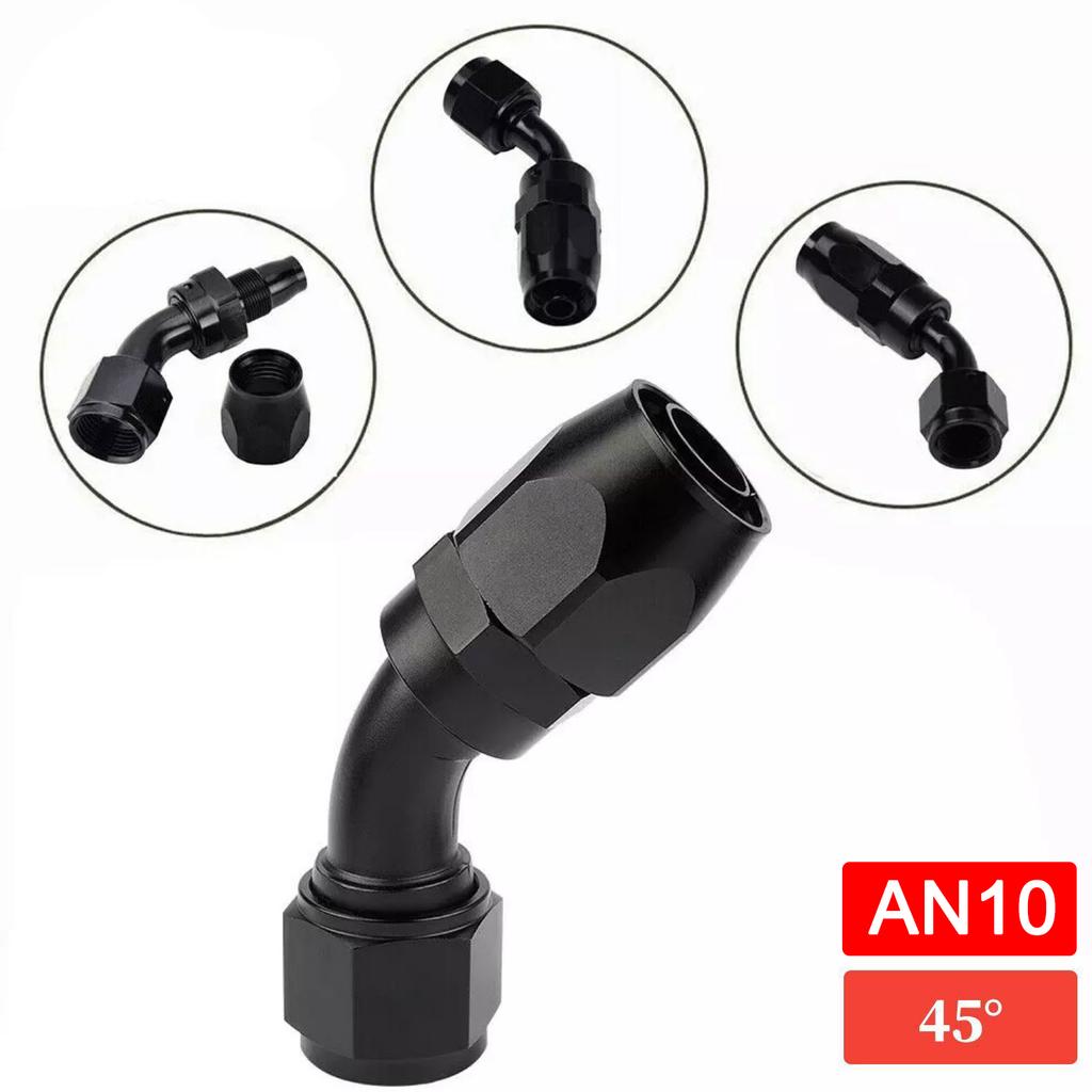 1 Pc AN10 AN12 AN16 Straight 45 60 90 120 150 180 Degree Oil Fuel Swivel Hose End Fitting Oil Hose End Adaptor Kit Universal Fuel System Fittings7