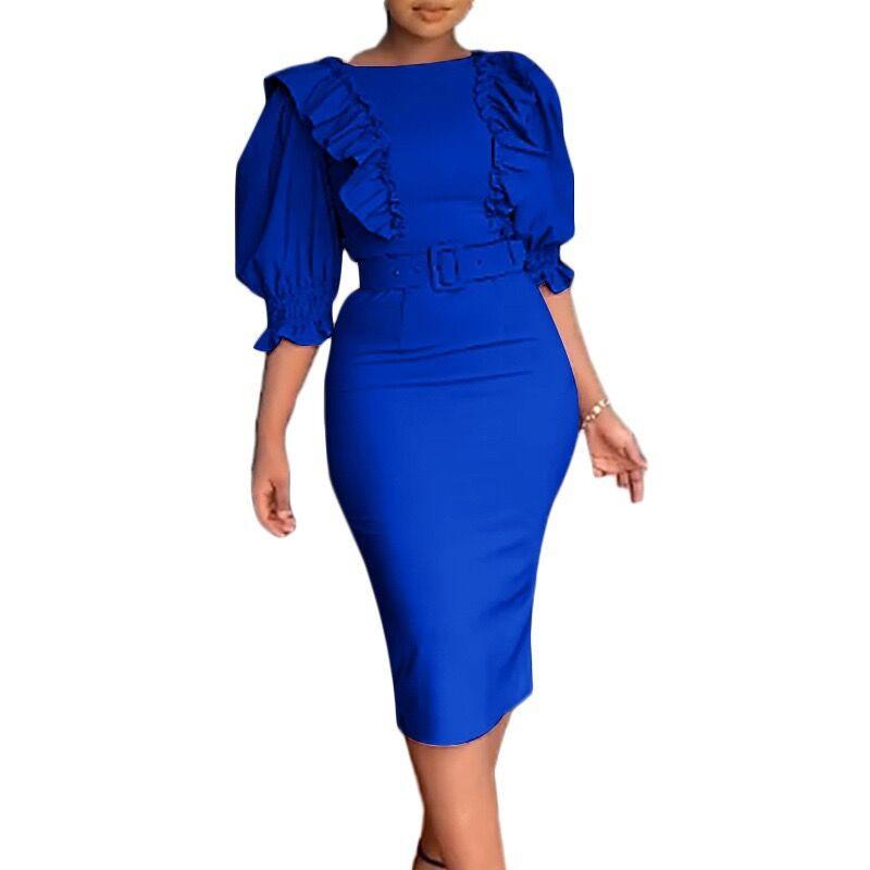 Women's New Temperament Slim Office Large Size Dress