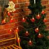 1pc 20LED Orange Flat Hollow Halloween Pumpkin Lights String Battery Powered Suitable For Home Party Garden Yard Halloween Decor